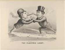 The Electric Light, 1880., 1880. Creators: Nathaniel Currier, James Merritt Ives, Currier and Ives.