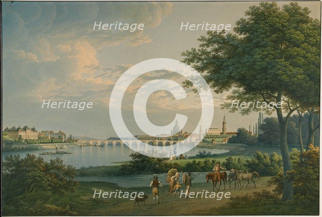 View of Dresden, 1810. Artist: Hammer, Christian Gottlieb (1779-1864)