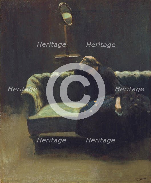 The Acting Manager or Rehearsal: The End of the Act, ca 1885-1886. Creator: Sickert, Walter Richard (1860-1942).