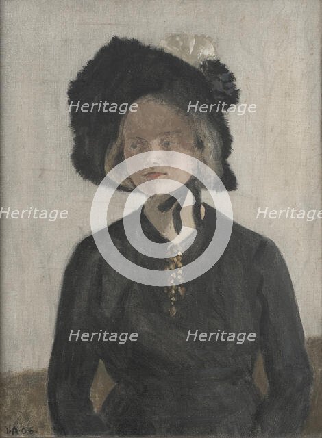 The Artist's Wife, Eva, 1906. Creator: Ivar Arosenius.