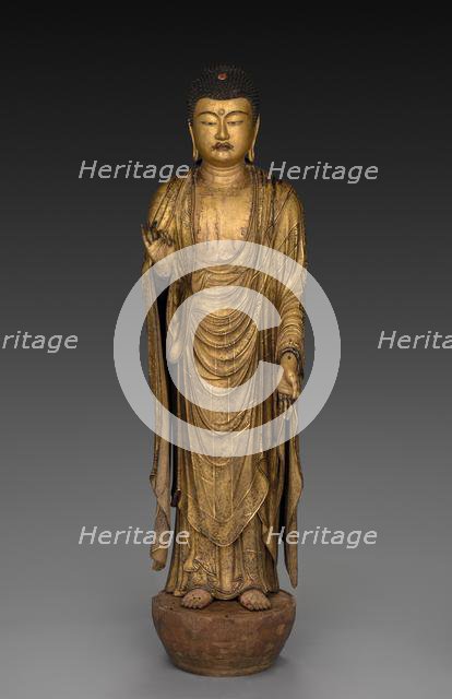 Buddha of Infinite Life and Light (Amida Nyorai), 1269. Creator: Koshun (Japanese); Koshin (Japanese), assistant ; Joshun (Japanese), assistant.