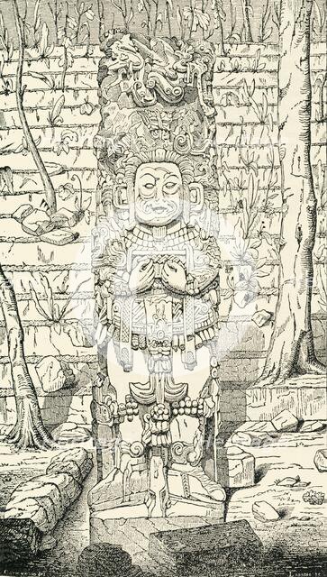 'Monument at Copan', 1849. Creator: Unknown.