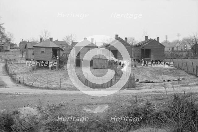Negro houses, Winston-Salem, North Carolina, 1935. Creator: Walker Evans.