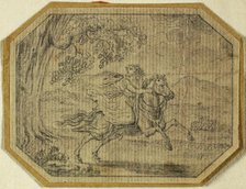 Young Woman on Galloping Horse, n.d. Creator: Johann August Rossmassler.