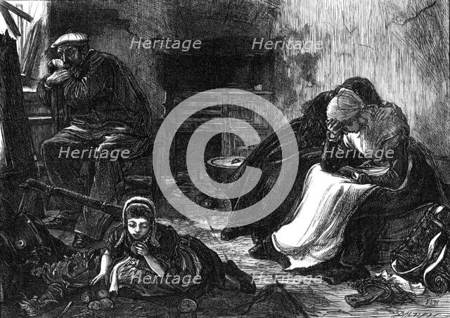 The ruin around Paris: home!, 1871. Creator: Dalziel Brothers.