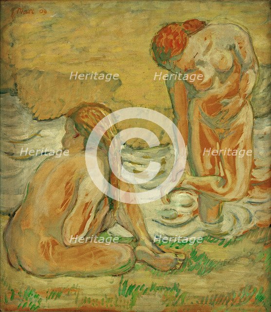 Two Bathing Women (Composition with Nudes II), 1909.