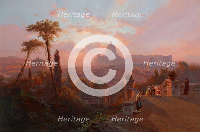 View of Rome, 1862. Creator: Johann Hermann Carmiencke.