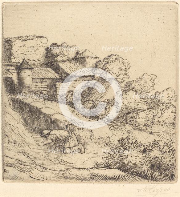 Little Burner of Grass (Le petit bruleur d'herbe). Creator: Alphonse Legros.