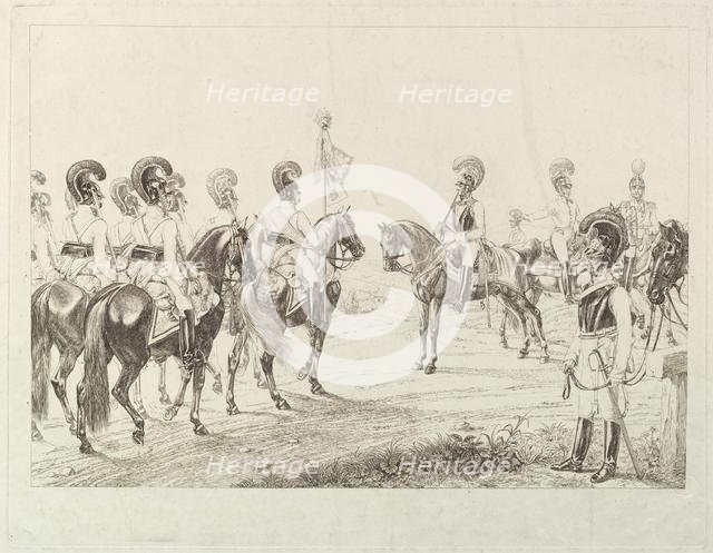 Austrian Cuirassiers, early 19th century. Creator: Johann Christian Erhard.