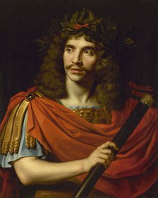 Moliere (1622-1673) in the role of Caesar in "The Death of Pompey", c1650. Creator: Nicolas Mignard.
