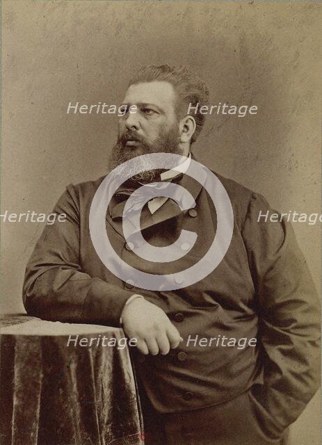 Portrait of the Composer Prince Juri Nikolayevich Golitsyn (1823-1872). Creator: Photo studio Nadar.
