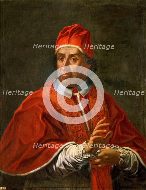 Portrait of the Pope Clement XI, after 1700. Creator: Anonymous.