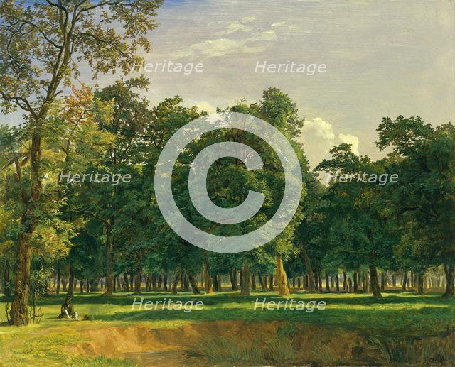 Prater Landscape, c. 1831. Creator: Ferdinand Georg Waldmüller (Austrian, 1793-1865).