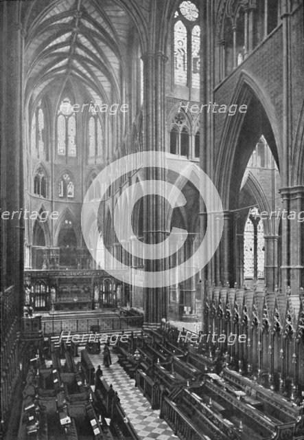 'The Choir and Apse, Westminster Abbey', 1902. Artist: York & Son.