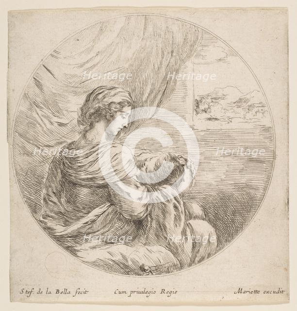 Virgin Nursing the Christ Child, ca. 1641. Creator: Stefano della Bella.