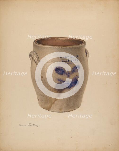 Crock, c. 1938. Creator: Aaron Fastovsky.