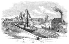 The Great Western Docks, Plymouth: the Graving Dock, 1857. Creator: Unknown.