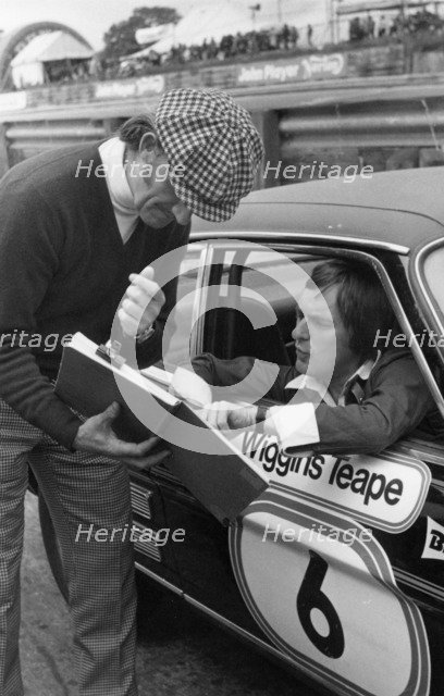 Graham Hill and Bernie Ecclestone, (c1960s?). Artist: Unknown