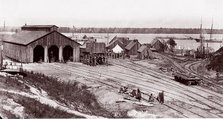 City Point, Virginia. James River, 1864. Creator: Andrew Joseph Russell.
