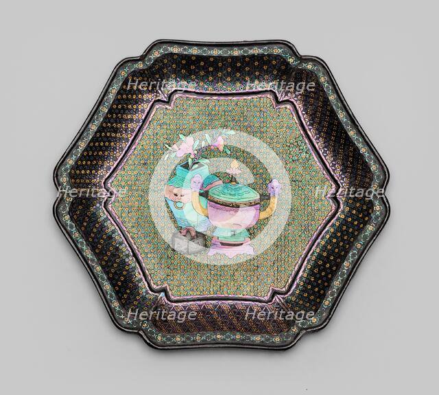 Dish with Images of Ancient Bronzes, Qing dynasty (1644-1911). Creator: Unknown.