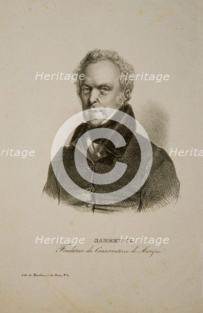 Portrait of Bernard Sarrette (1765-1858).