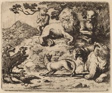 Reynard's Enemies are Dismayed, probably c. 1645/1656. Creator: Allart van Everdingen.