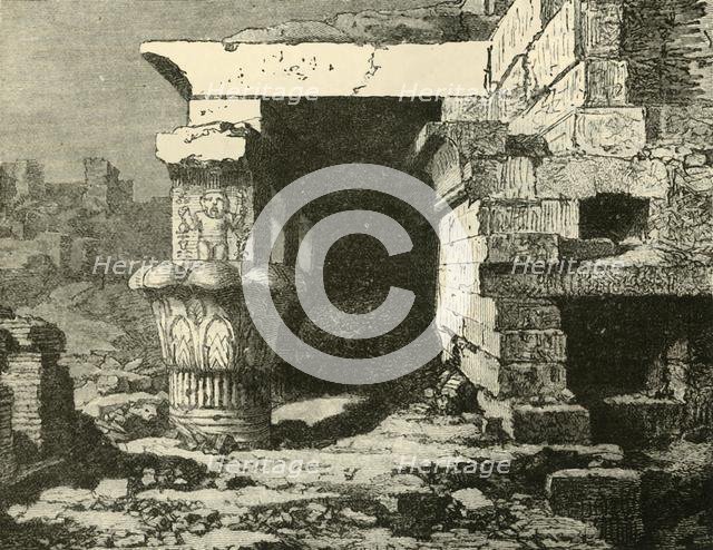'The Ruins at Denderah', 1890.   Creator: Unknown.