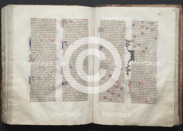 The Gotha Missal: Fol. 133r, Text, c. 1375. Creator: Master of the Boqueteaux (French); Workshop, and.