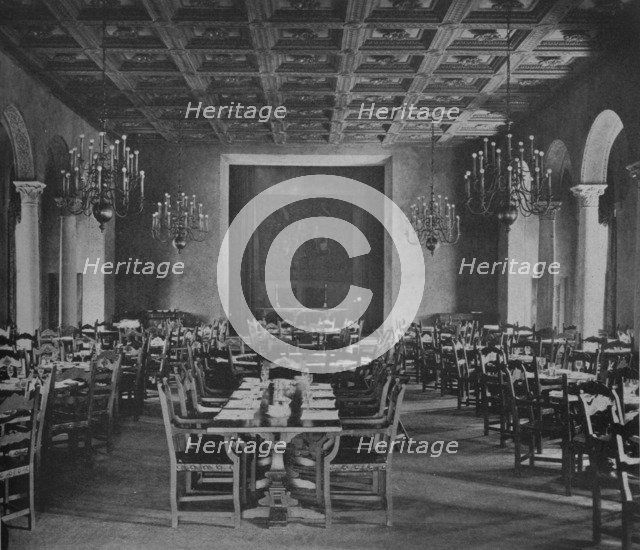 Main dining room, University Club Building, Los Angeles, California, 1923. Artist: Unknown.