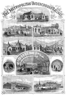 The Metropolitan Underground Railway, 1862. Creator: Unknown.