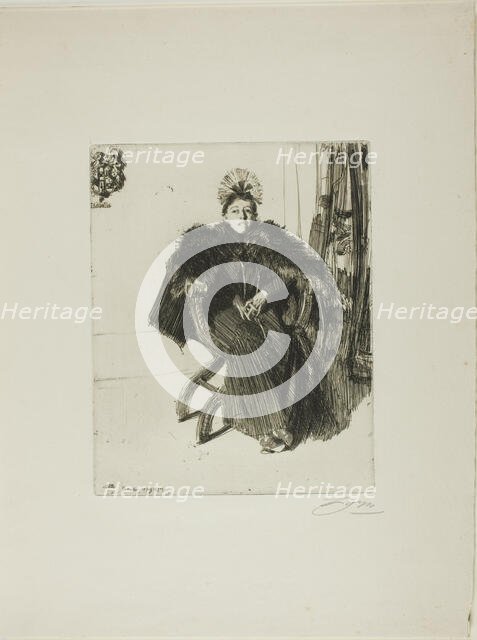 Isabella Gardener, 1894. Creator: Anders Leonard Zorn.