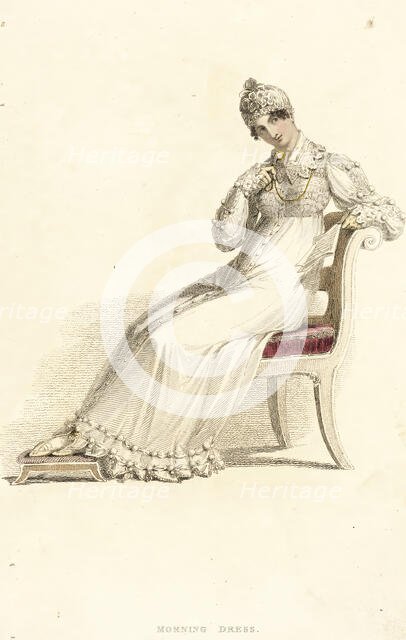 Fashion Plate (Morning Dress), 1814. Creator: Rudolph Ackermann.