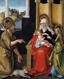 'Saint Anne with the Christ Child, the Virgin, and Saint John the Baptist', c1511. Artist: Hans Baldung