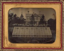 House with Greenhouse, Virginia, c. 1850. Creator: Unknown.