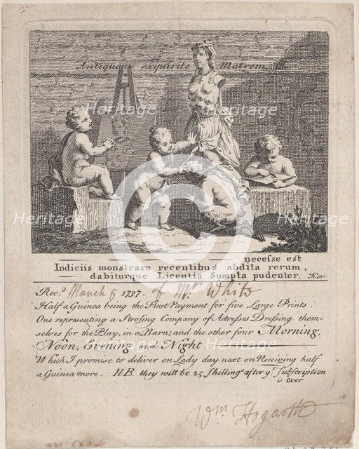 Boys Peeping at Nature, 1737., 1737. Creator: William Hogarth.