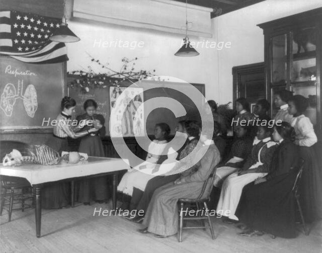 American Indian and African American students at Hampton Institute, Hampton, Va. 1900(?). Creator: Frances Benjamin Johnston.