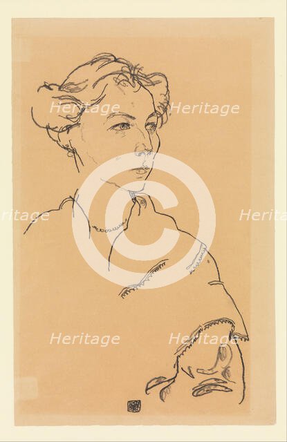 Lilly Steiner, 1918. Creator: Schiele, Egon (1890-1918).