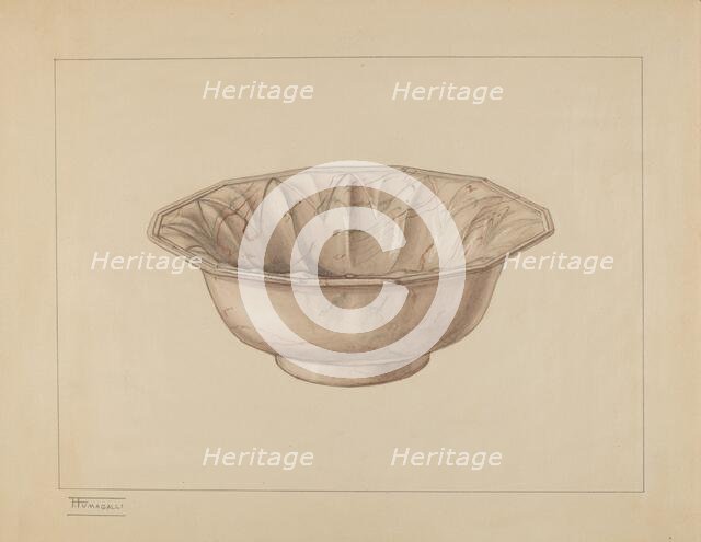 Wash Bowl, c. 1937. Creator: Frank Fumagalli.