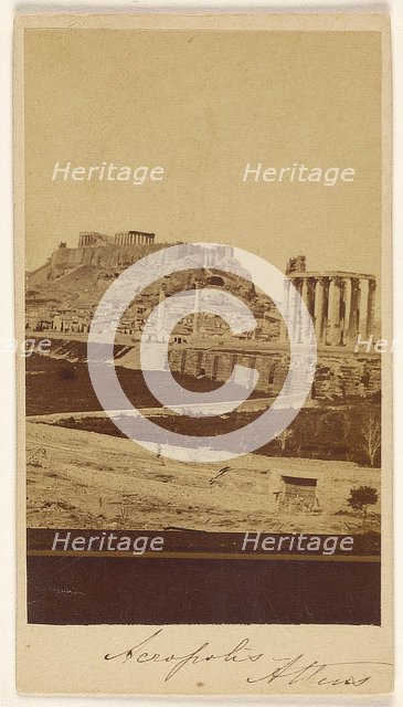 Necropolis, Athens, late 1850s-1860s. Creator: Konstantinos Dimitriou.