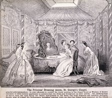 Princess Alexandra preparing for her wedding ceremony, 1863. Artist: Anon