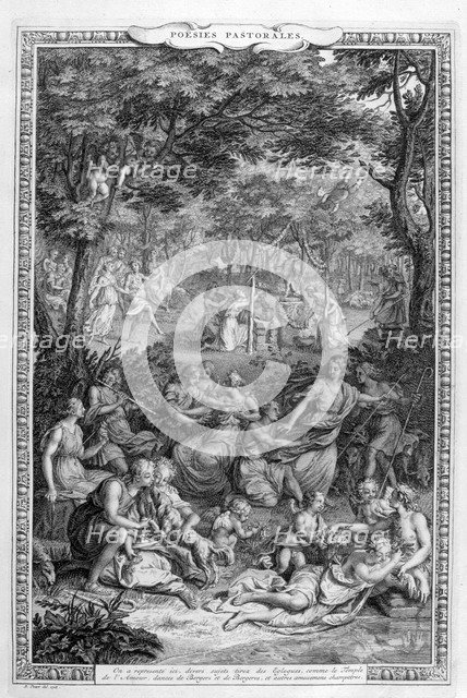 Poetry pastorales, 1728-1729. Artist: Bernard Picart