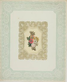 Untitled Valentine (Flowers), c. 1850. Creator: Unknown.