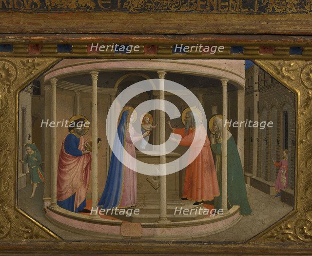 The Presentation in the Temple (The Annunciation retable with 5 Predella scenes), 1430-1432. Artist: Angelico, Fra Giovanni, da Fiesole (ca. 1400-1455)