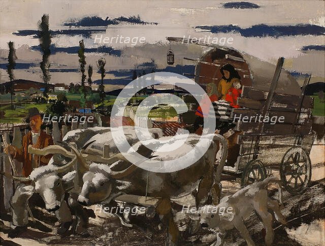 Homeward Bound, 1938. Creator: Vilmos Aba-Novák.