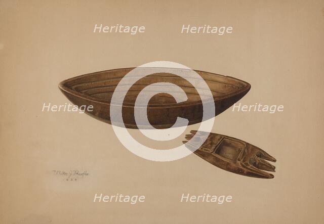 Maple Sugar Mold, 1939. Creator: Walter Praefke.