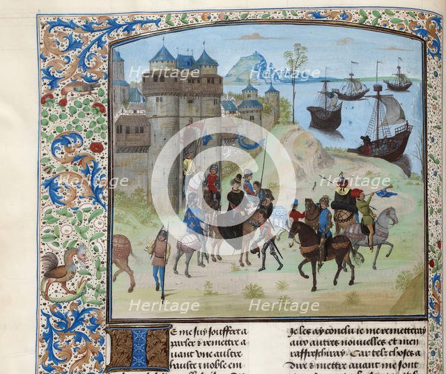 Departure of Duke Ludwig II of Bourbon from Genoa to Tunis, ca 1470-1475. Creator: Anonymous.
