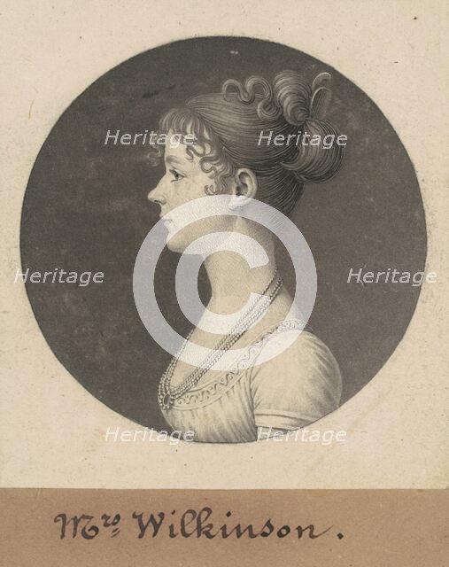 Catherine Andrews Wilkinson, 1808. Creator: Charles Balthazar Julien Févret de Saint-Mémin.