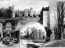 Canford Manor, Dorsetshire, the seat of Lord Wimborne, visited by the Prince of Wales, 1890. Creator: Unknown.