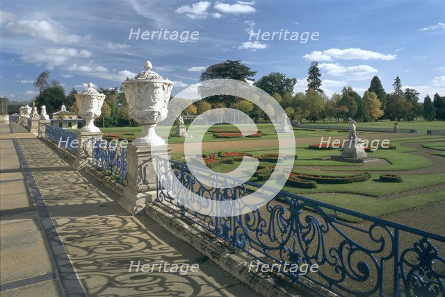 The parterre at Wrest Park, Bedfordshire, 1996. Artist: N Corrie