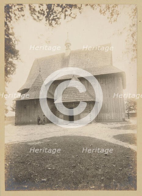 Church of St Anne and St Stanislaus - general view from the north, Miedzierza, between 1905-1914. Creator: Unknown.
